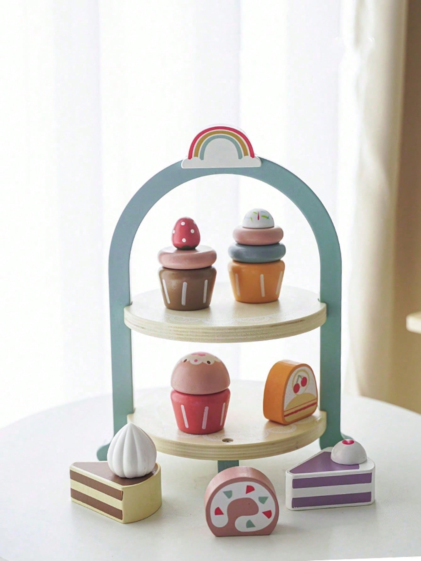 Candelaria Wooden Cupcake Stand (8 pieces) M.I.A baby shop